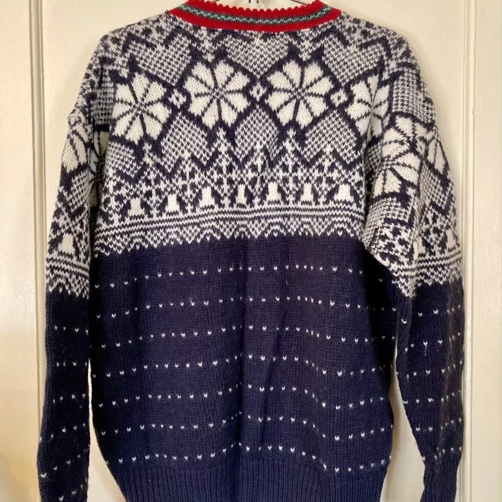 REI WOOL Cardigan vintage nordic - Picture 2 of 4